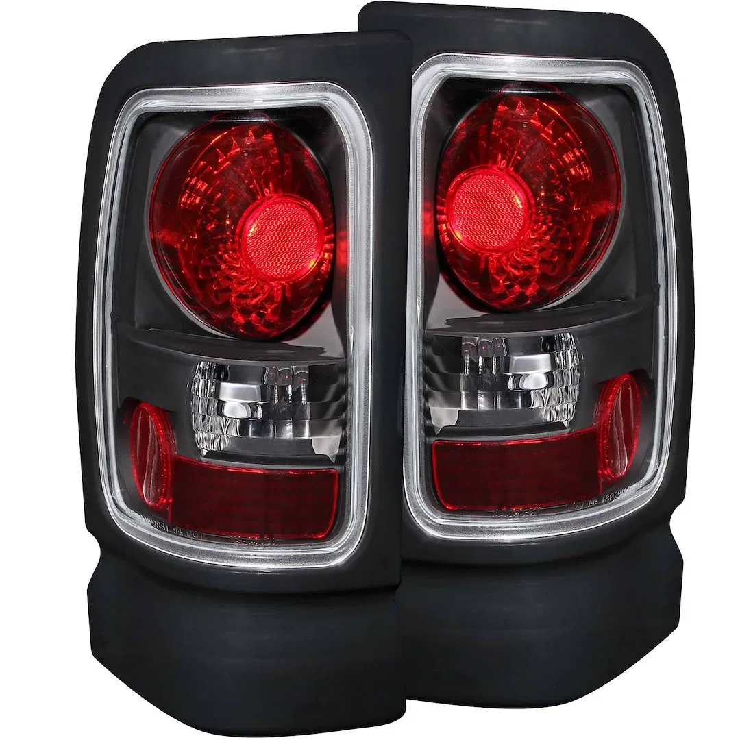 211048 – ANZO Tail Light Assembly, Uses OE Bulbs Clear Lens Black Housing Set of 2